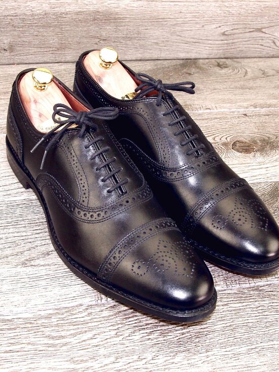 * NIB * $425 Allen Edmonds STRAND 13 B Narrow Black * add $15 new Trees main image 8